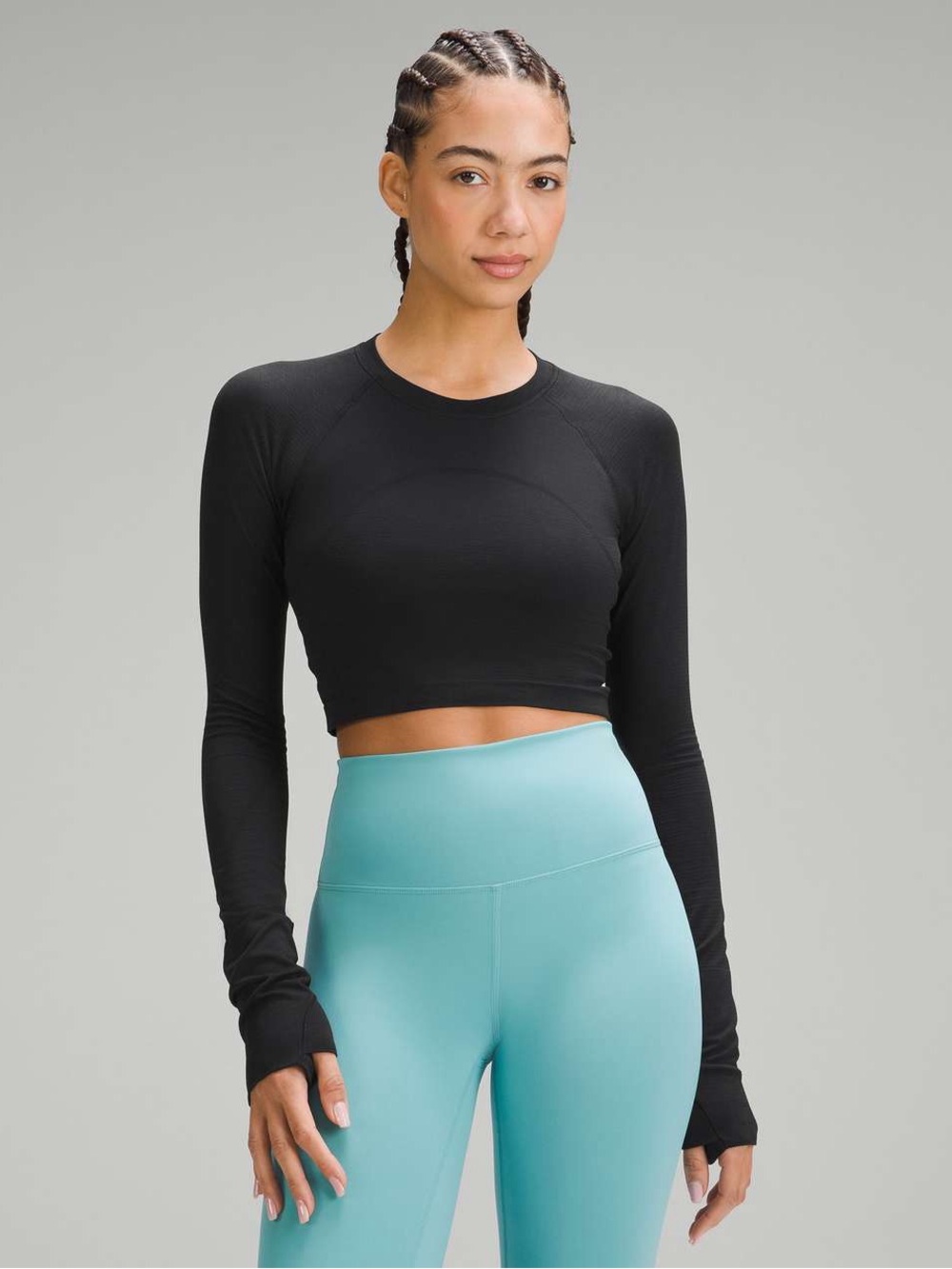 Lululemon Swiftly Tech Crop Long Sleeve - Black